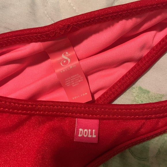 DOLL swimwear red cheeky bikini - Picture 6 of 6